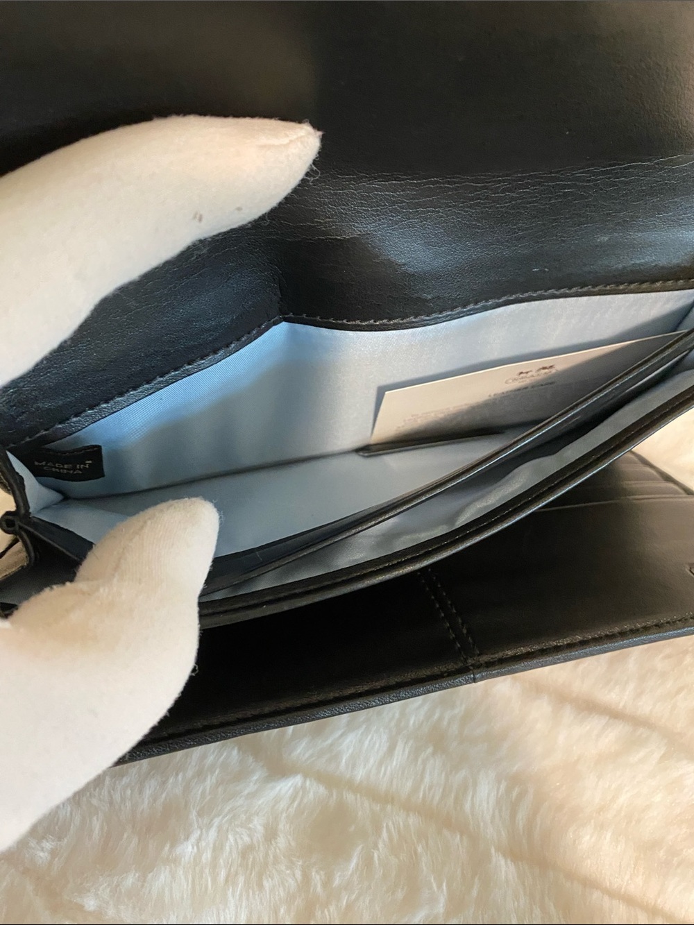 NWT Vintage Soho Leather Buckle Slim Envelope / Tri-Fold Wallet - Picture 8 of 17